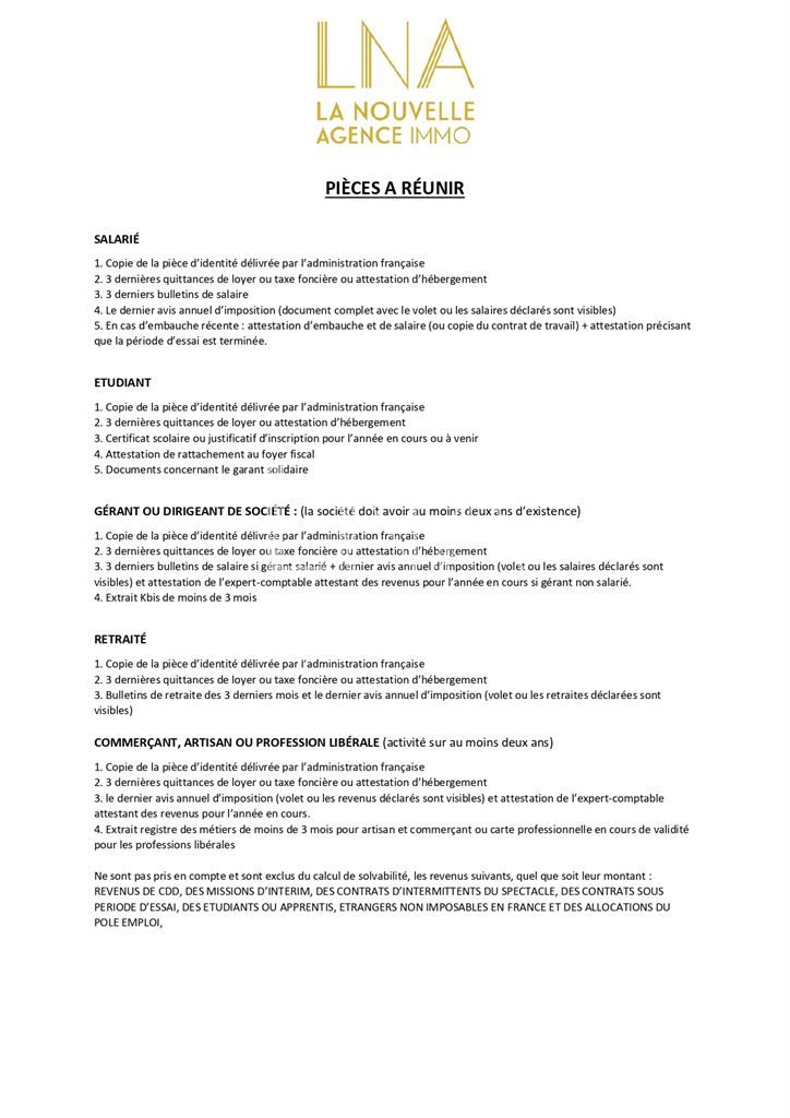 appartement 2 Pièces en location sur LES LILAS (93260)