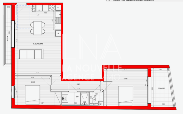 appartement 3 Pièces en vente sur ROMAINVILLE (93230)
